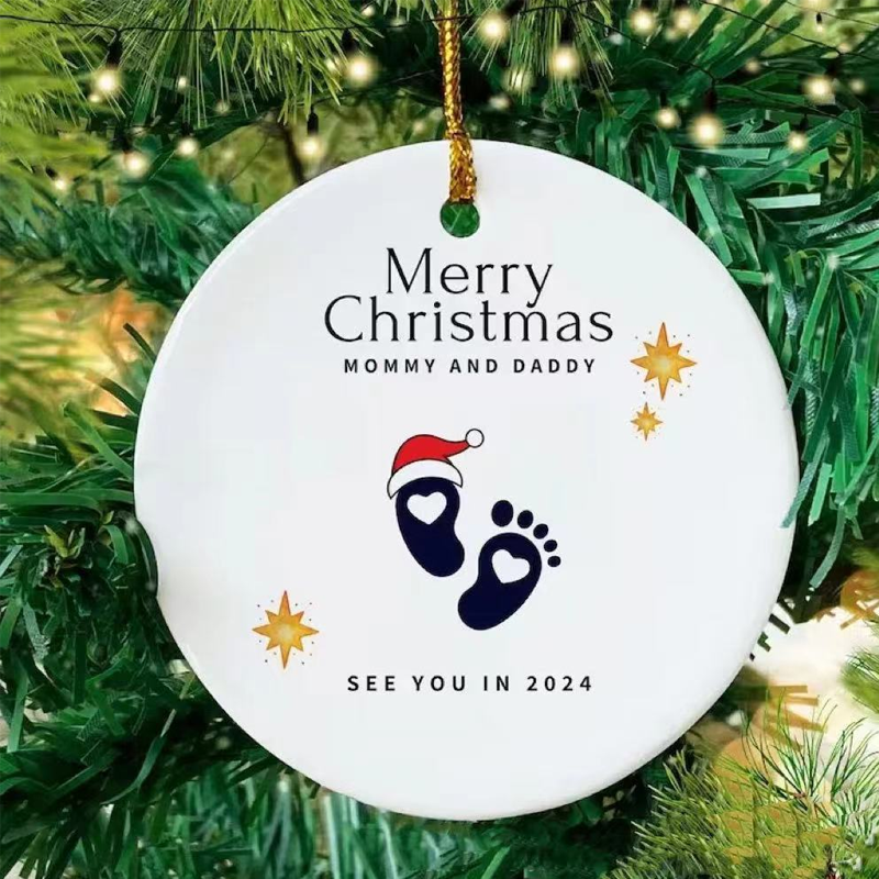 Christbaumschmuck „Wir sehen uns im Jahr 2024“
