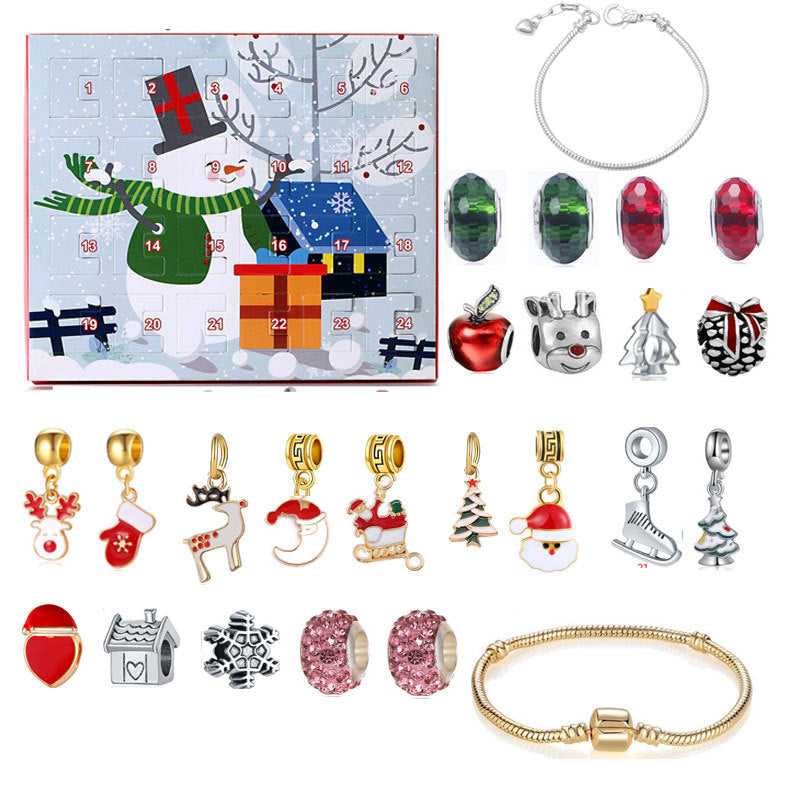 24 Tage Countdown-Kalender DIY Weihnachten Adventskalender Armbänder Set