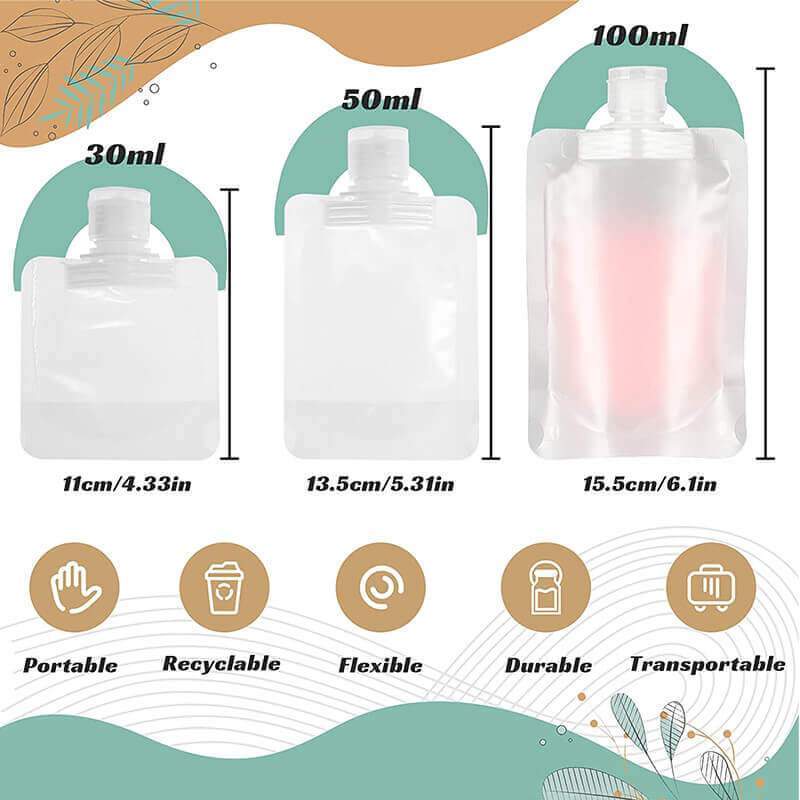 Nettjade™  Tragbarer Verpackungsbeutel für Flüssigkeiten