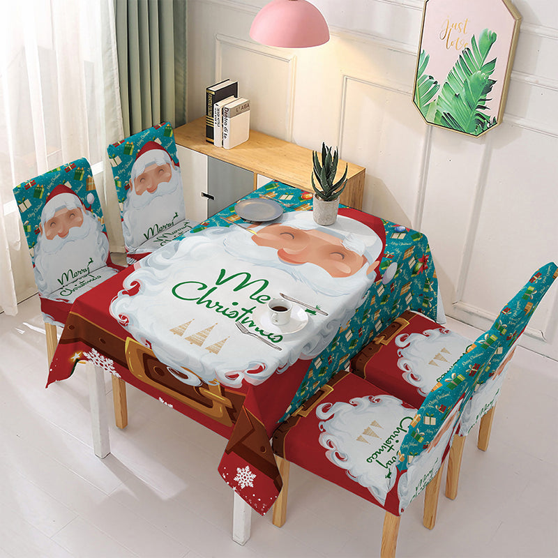 🎅FRÜHER WEIHNACHTSVERKAUF🎅 Weihnachten Tischdecke Stuhlabdeckung Dekoration