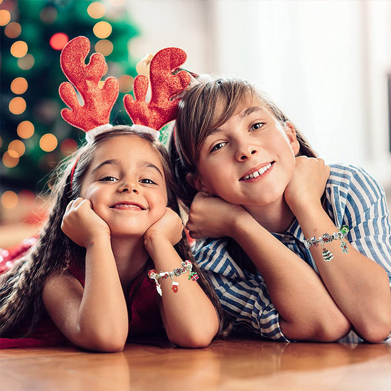 24 Tage Countdown-Kalender DIY Weihnachten Adventskalender Armbänder Set