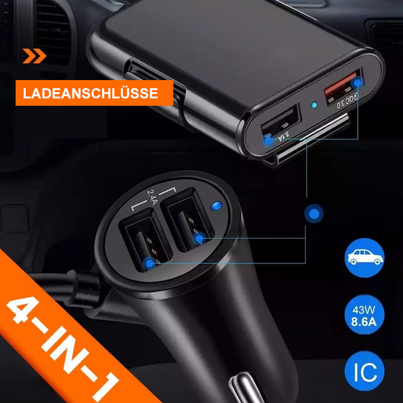 4 in 1 Auto-Rücksitzladegerät