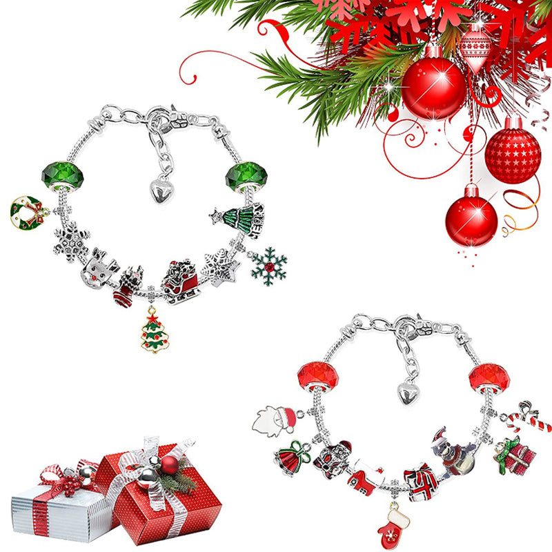 24 Tage Countdown-Kalender DIY Weihnachten Adventskalender Armbänder Set