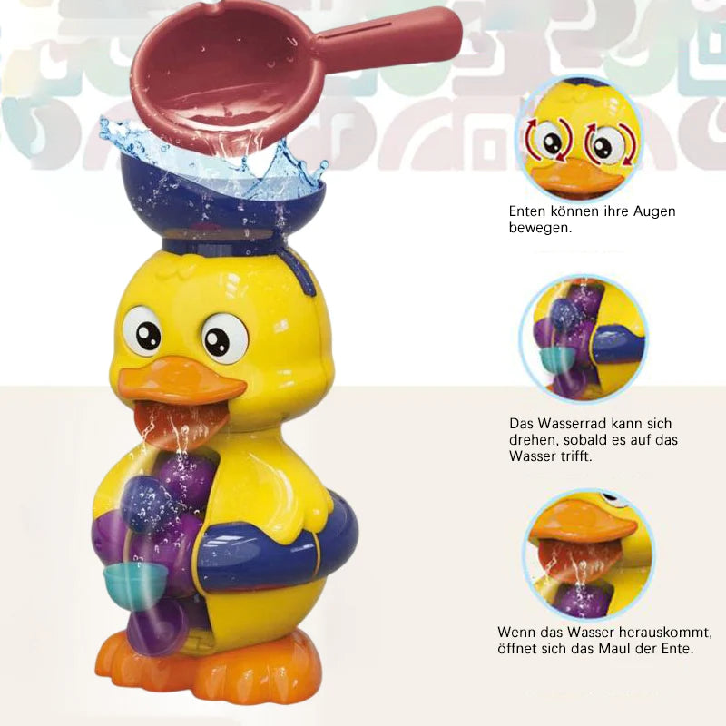 Lustiges Badespielzeug in Entenform