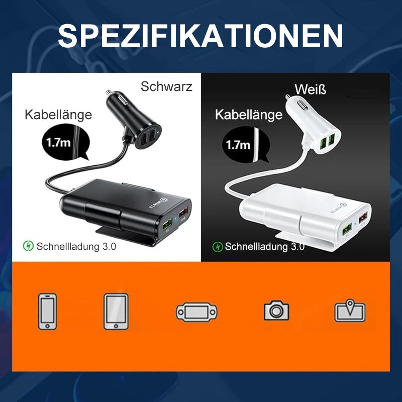 4 in 1 Auto-Rücksitzladegerät