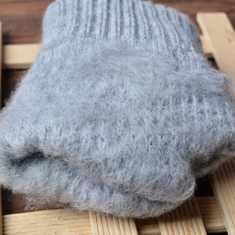 Milduall Strickhandschuhe Bildschirmberührbare Verdickte Winterhandschuhe