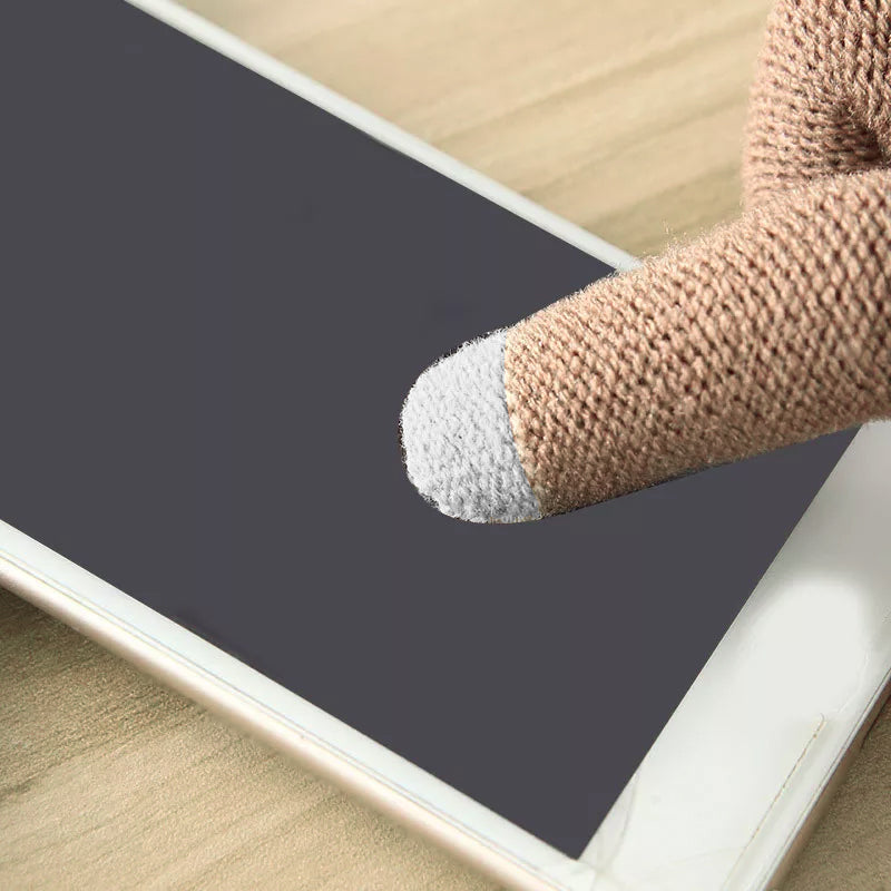 Milduall Strickhandschuhe Bildschirmberührbare Verdickte Winterhandschuhe