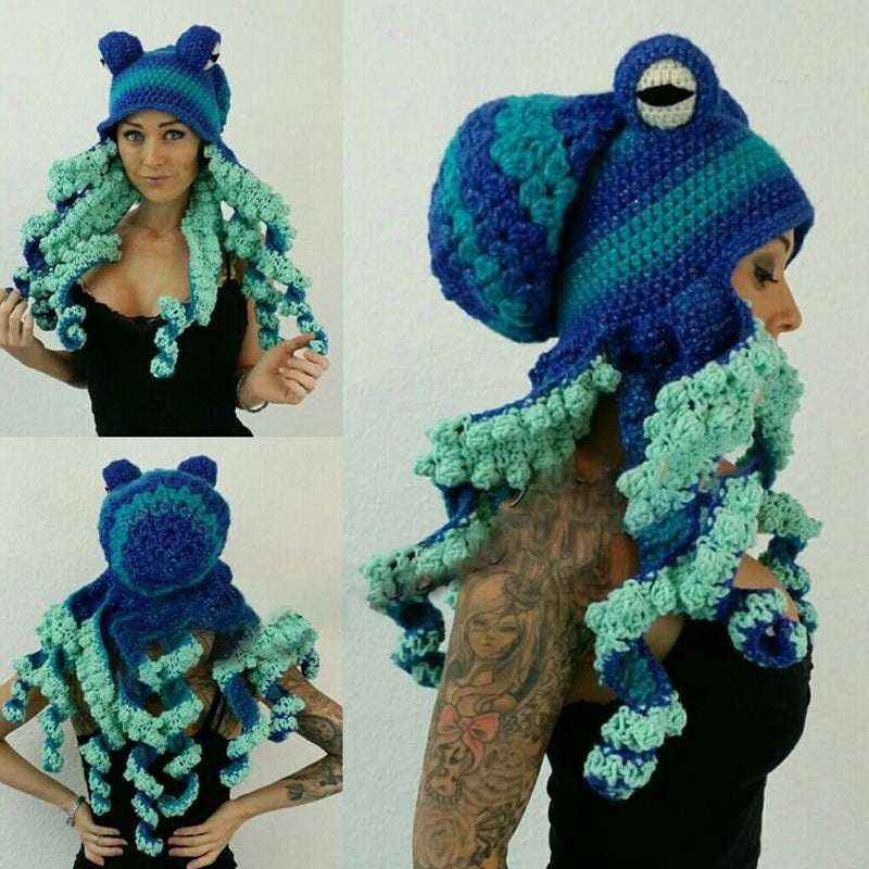 Nettjade™Warme Octopus-Mütze
