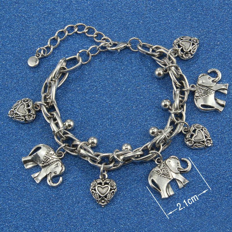 Nettjade™ Handgemachte Vintage Elefanten Fußkettchen
