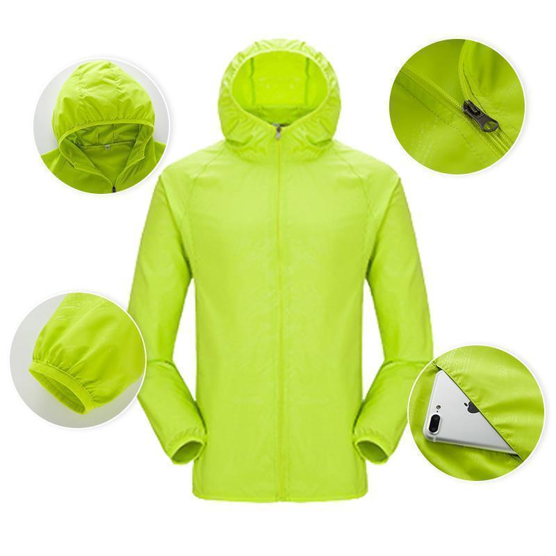 Leichte wasserdichte Windjacke, Unisex
