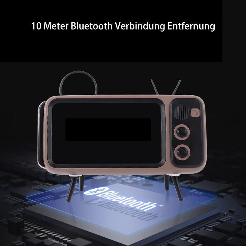 Retro TV Bluetooth Lautsprecher Handyhalter