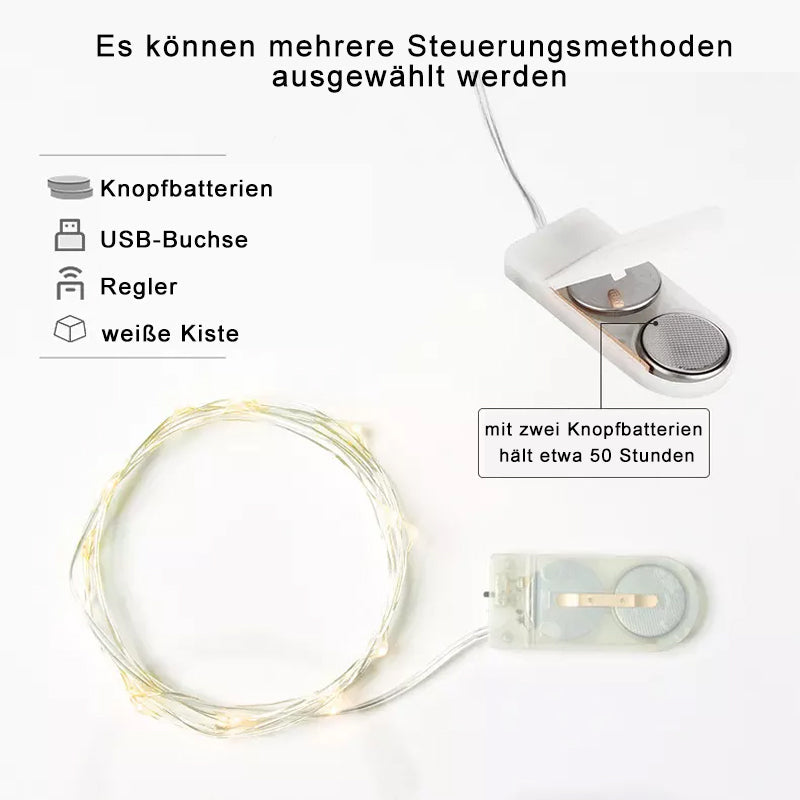 Dekorative USB-Kupferdraht-Lichterketten