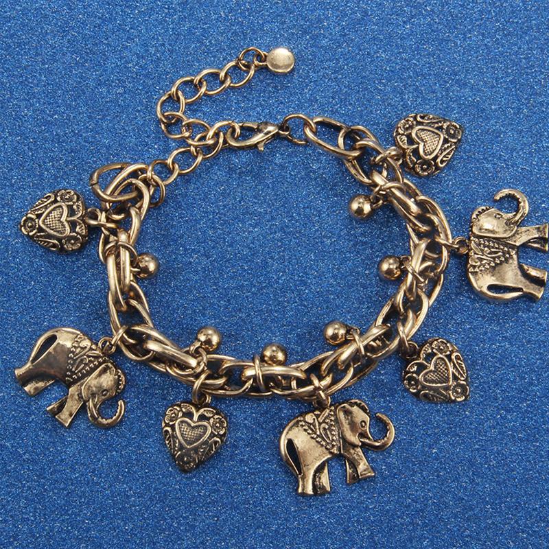 Nettjade™ Handgemachte Vintage Elefanten Fußkettchen