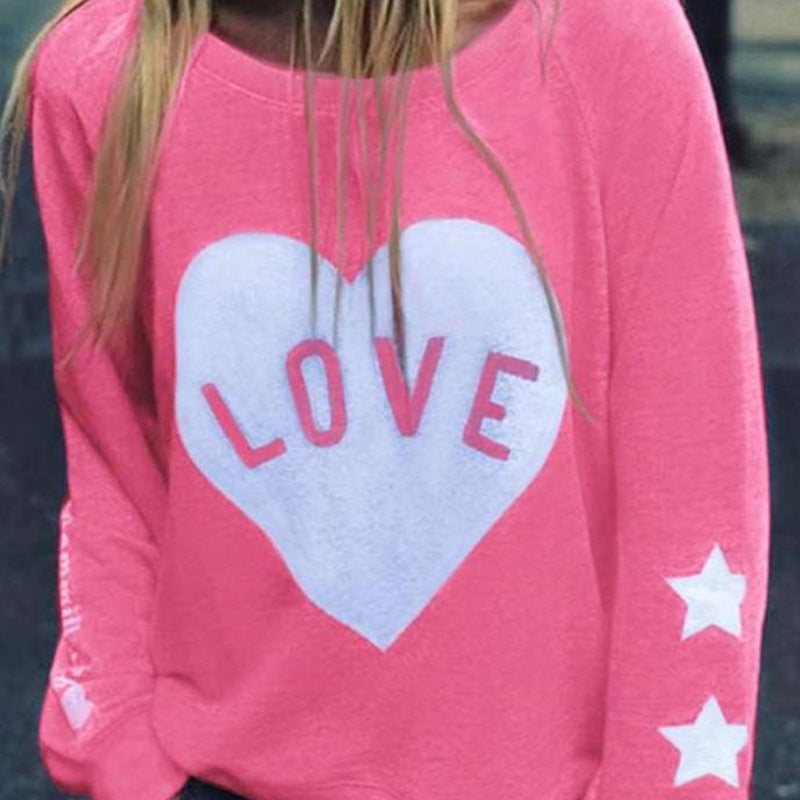 Nettjade™  Kapuzenpullover mit Liebesdruck