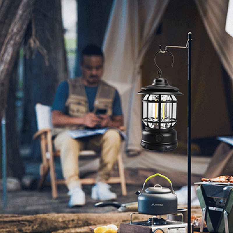 Tragbare Retro Camping Lampe