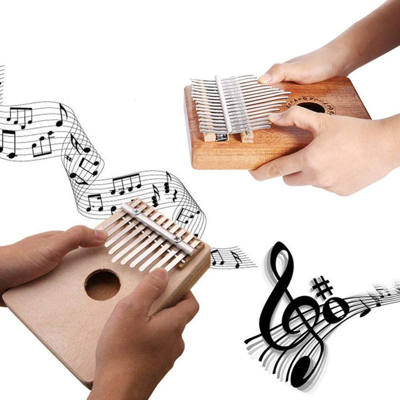 Nettjade™  Kalimba Daumenklavier Thumb Piano, 10 oder 17 Schlüssel