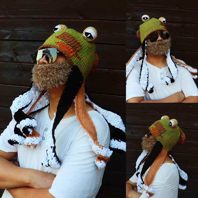 Nettjade™Warme Octopus-Mütze
