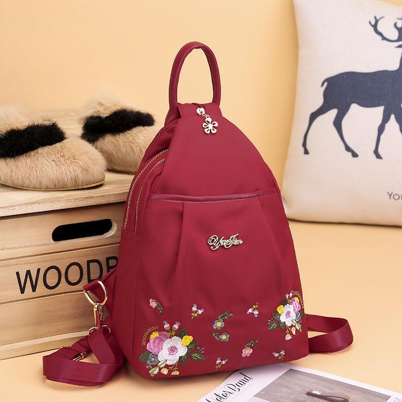 Nettjade™ Damen Rucksack mit Stickerei