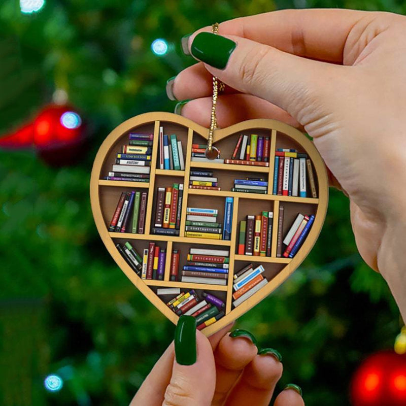 Süße Herzförmige Bücherregaldekoration