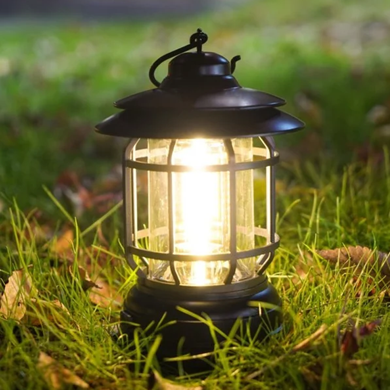 Tragbare Retro Camping Lampe