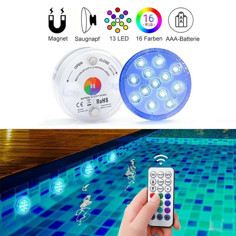 Nettjade™ LED-Tauchlicht mit Fernbedienung für den Pool