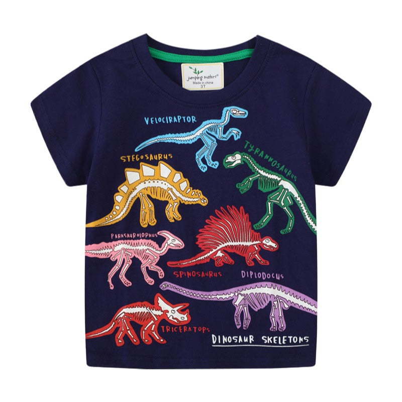 Leuchtendes Dinosaurier-T-Shirt Für Kinder