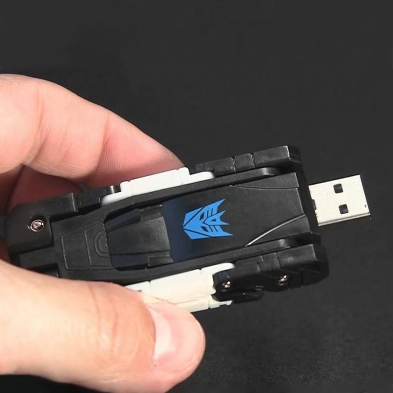 Nettjade™Einziehbarer mechanischer Blumengepard USB Flash Laufwerk