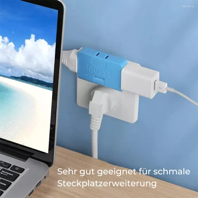 Vorverkauf-😮3 in 1 drehbarer Steckdosenkonverter