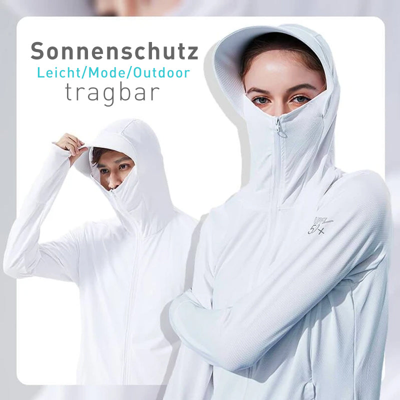 Leichter Sonnenschutz-Hoodie im Freien
