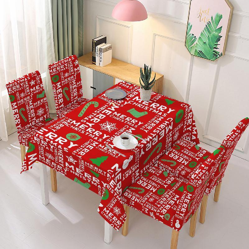 Nettjade™  (🎅Vorzeitiger Weihnachtsverkauf - Sparen Sie 50% RABATT🎅) Weihnachten Tischdecke Stuhlbezug Dekoration