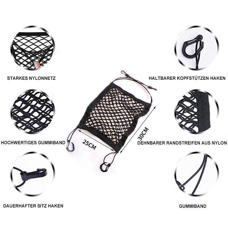 Nettjade™ Autositz Aufbewahrungsnetz Haken Organizer