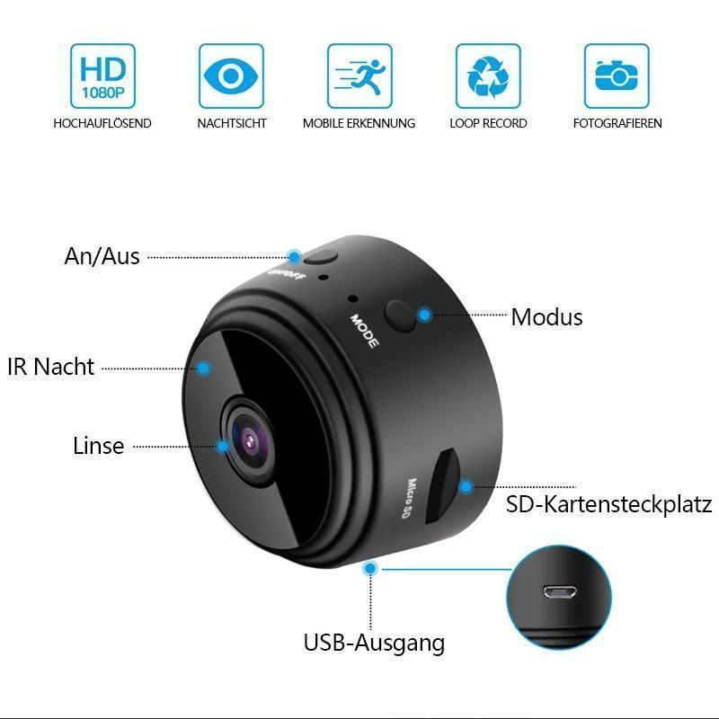 Nettjade™1080p magnetische WiFi Mini Kamera
