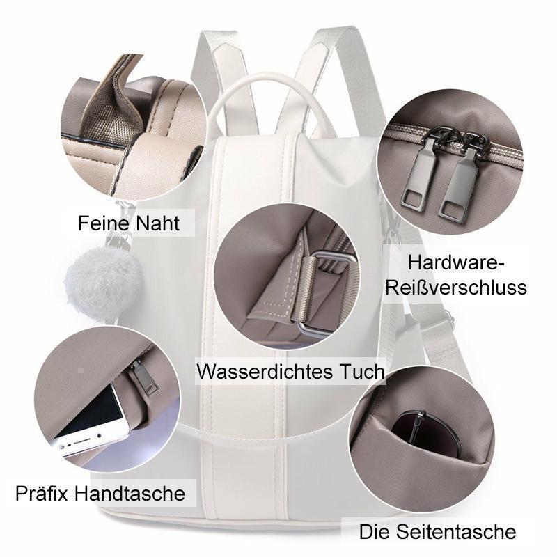 Antidiebstahle Doppelschultertasche - hallohaus