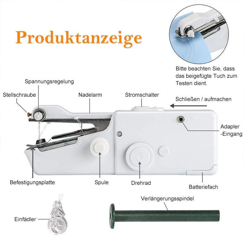 🔥Aktion am letzten Tag 50 %-Mini tragbare Handnähmaschine