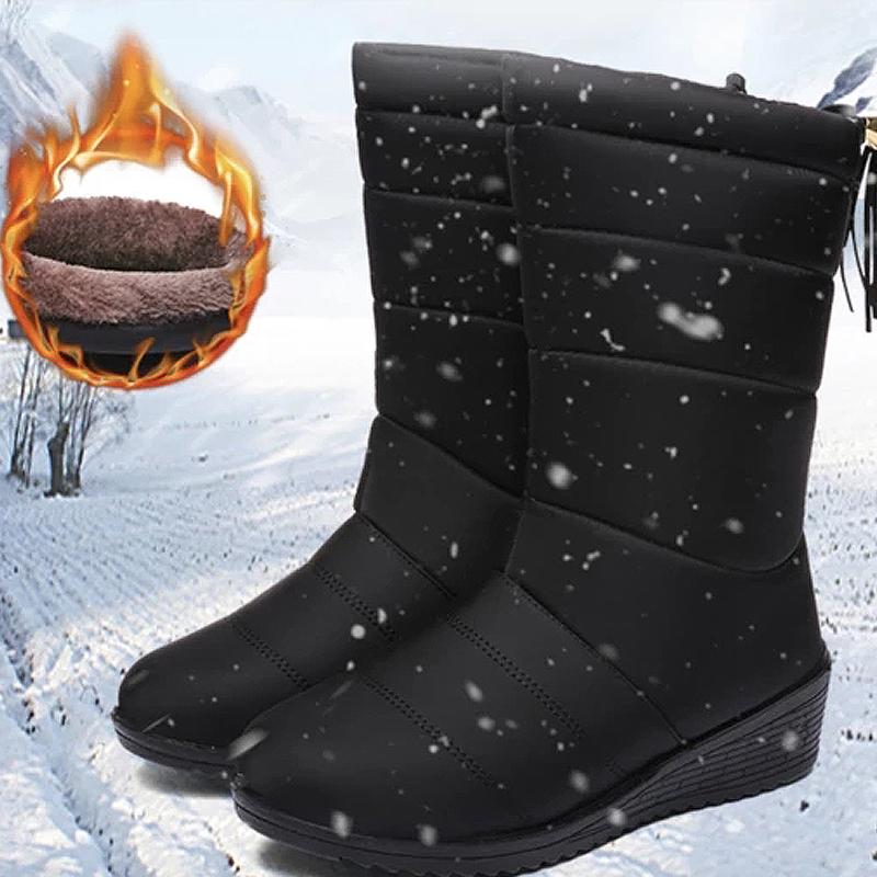 Nettjade™  Winter Schneeschuhe aus Kunstpelz
