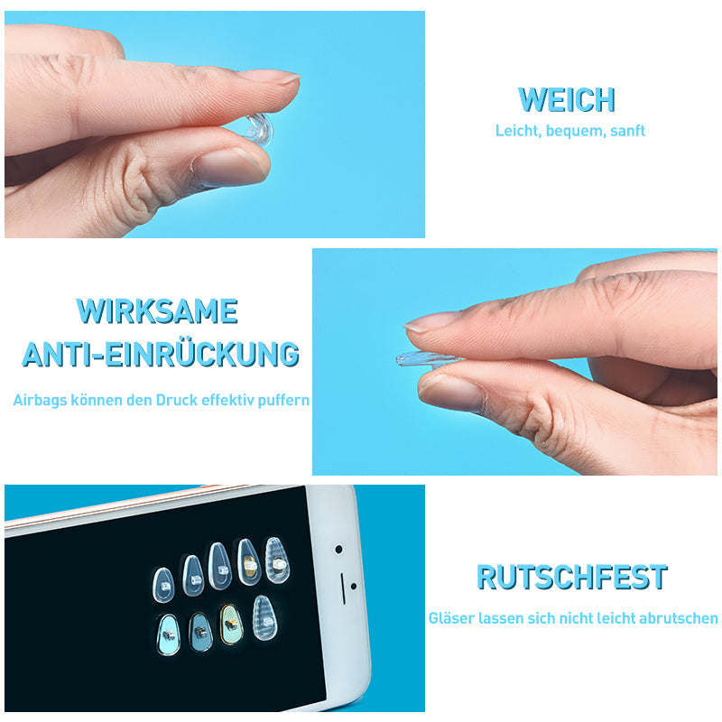 Brille Silikon Nasenpolster Anti-Rutsch-Pad-Set