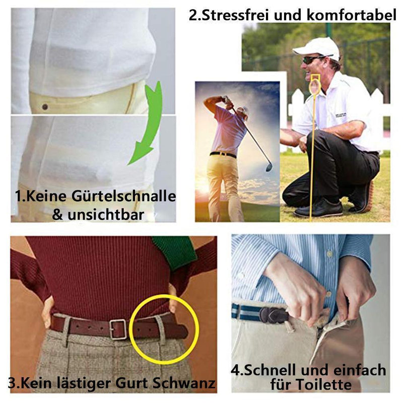 Nettjade™ Super Elastischer Schnallenfreier Gürtel für Damen und Herren