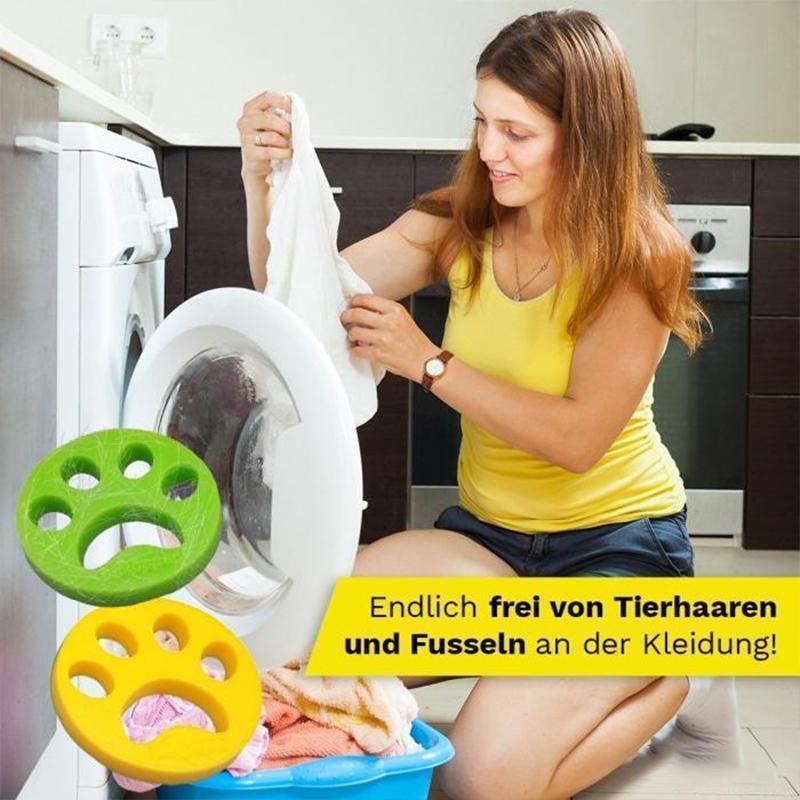 Nettjade™  Fusselpfote: Tierhaare beim Waschen und Trocknen entfernen