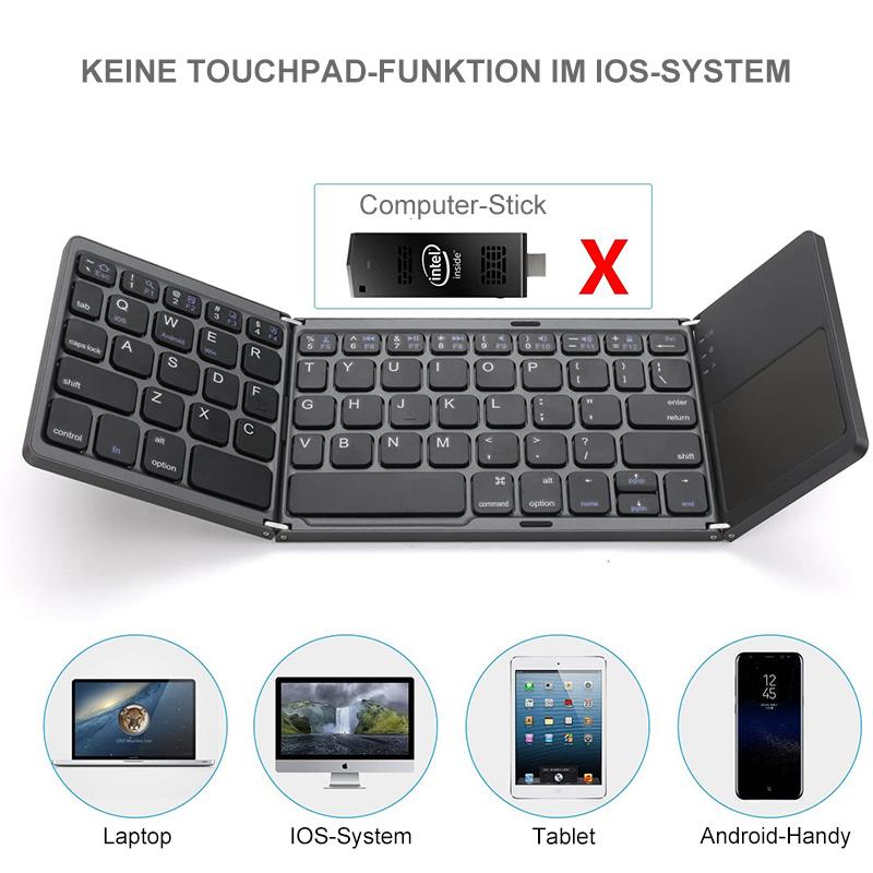 Nettjade™  Drahtlose faltbare Bluetooth-Tastatur