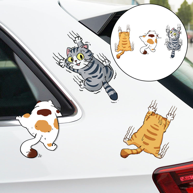 Niedliche Katze Cartoon Auto Aufkleber