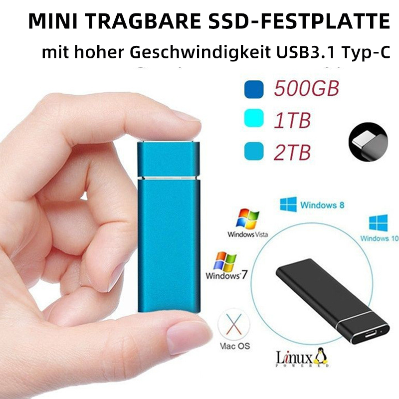 Nettjade™  Externe Ultra-Speed-SSD-Festplatte