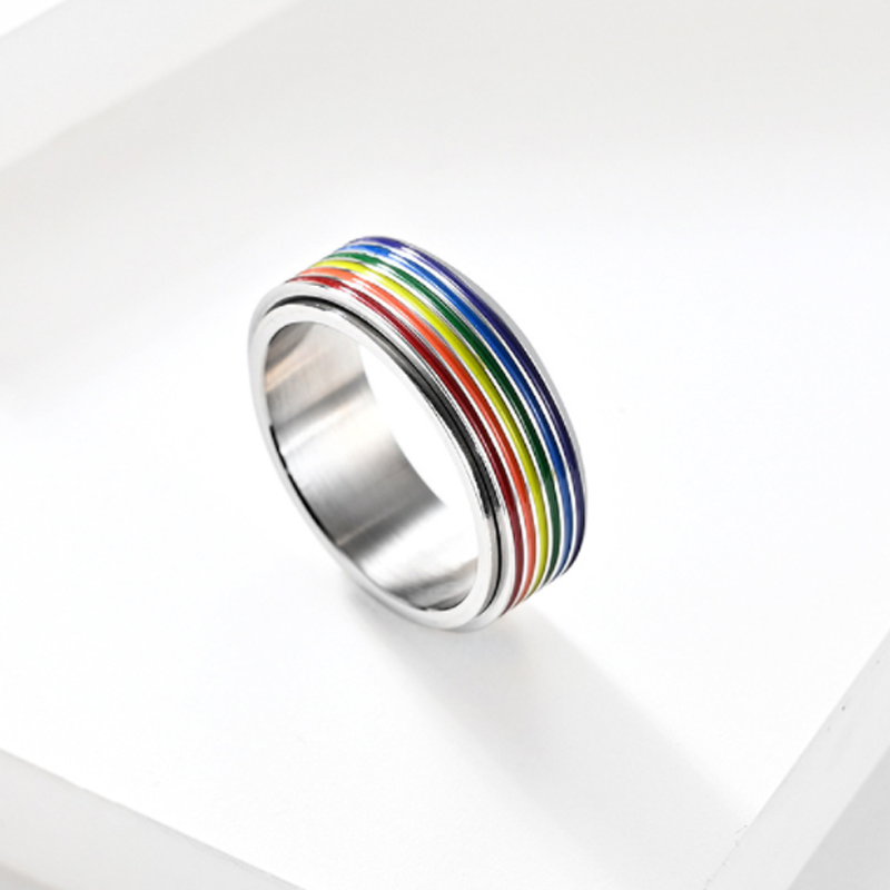 Nettjade™TITAN Regenbogen Ring