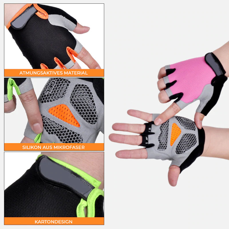 Rutschfester Halbfingerhandschuh zum Radfahren