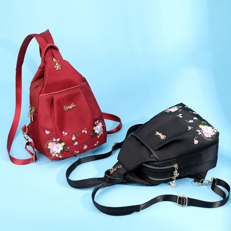Nettjade™ Damen Rucksack mit Stickerei