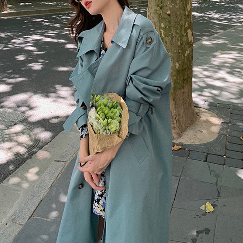 Nettjade™Damen Eleganter mittellanger Trenchcoat