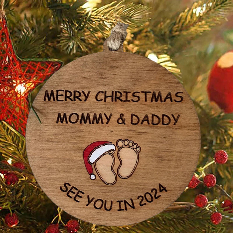 Christbaumschmuck „Wir sehen uns im Jahr 2024“