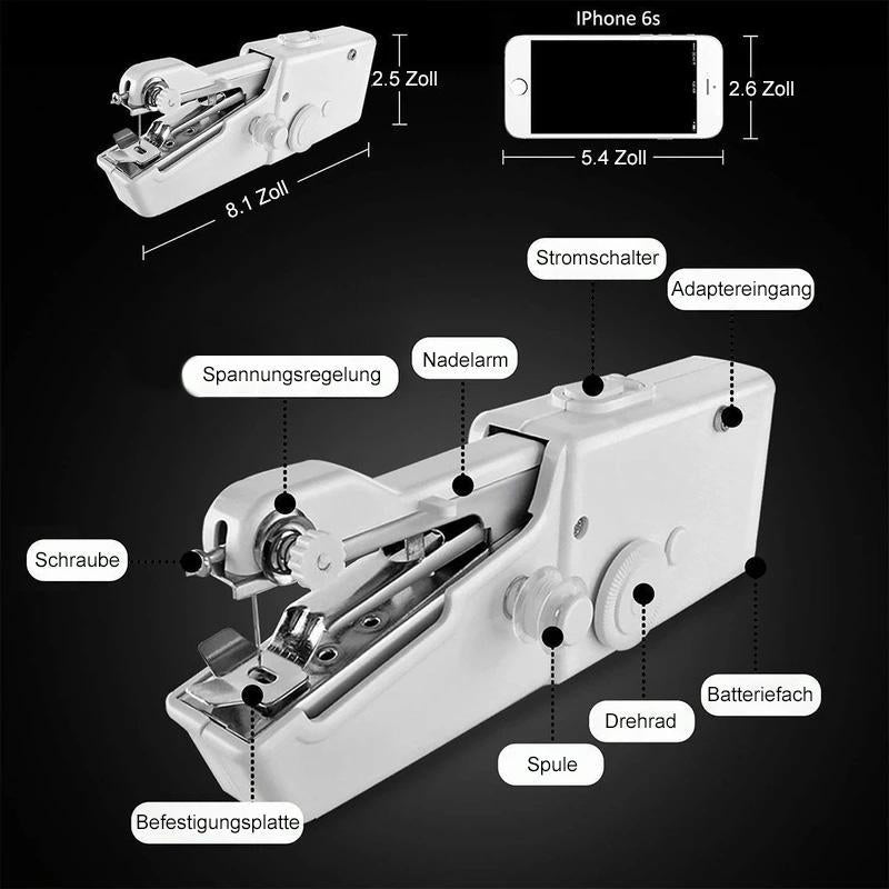 🔥Aktion am letzten Tag 50 %-Mini tragbare Handnähmaschine