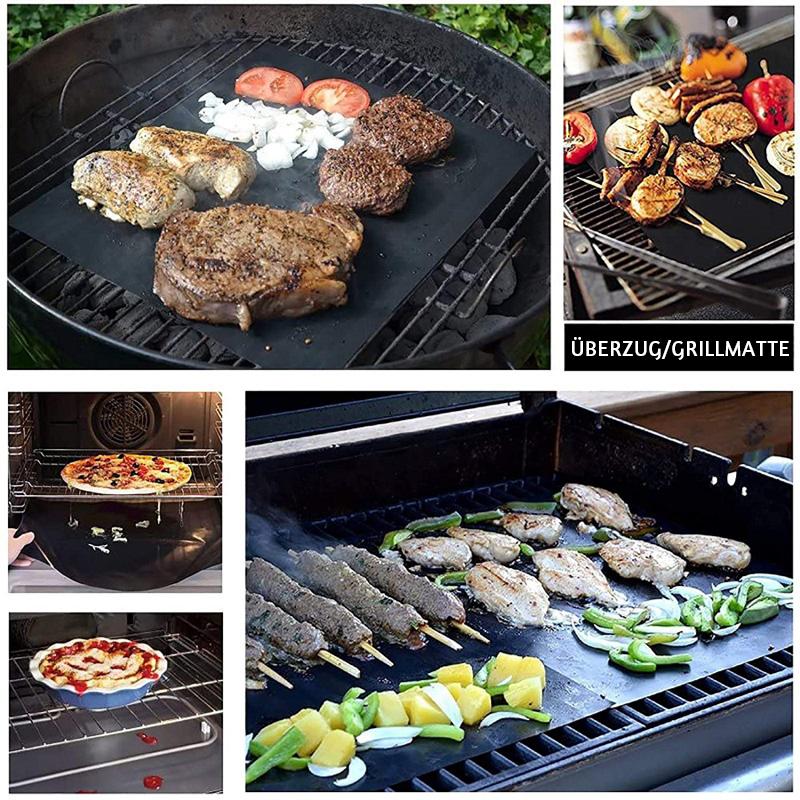 Nettjade™Hirundo Antihaft BBQ Grillmatten mit Schneidebox