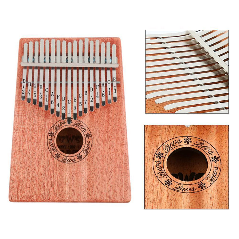 Nettjade™  Kalimba Daumenklavier Thumb Piano, 10 oder 17 Schlüssel