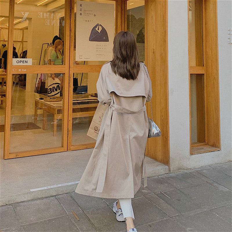 Nettjade™Damen Eleganter mittellanger Trenchcoat
